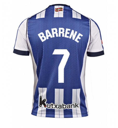 Real Sociedad Ander Barrenetxea #7 Domácí Dres 2025-26 Krátký Rukáv Real Sociedad Ander Barrenetxea #7 Domácí Dres 2025-26 Krátký Rukáv